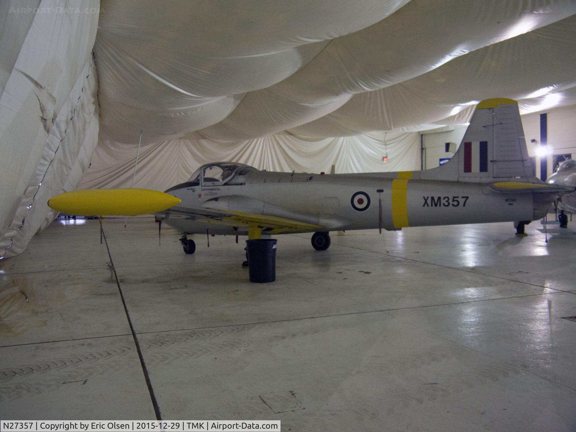 N27357, 1958 Hunting P84 Jet Provost T.3A C/N PAC/W/5762, 1958 BAC P84 at the Tillamook Air Museum