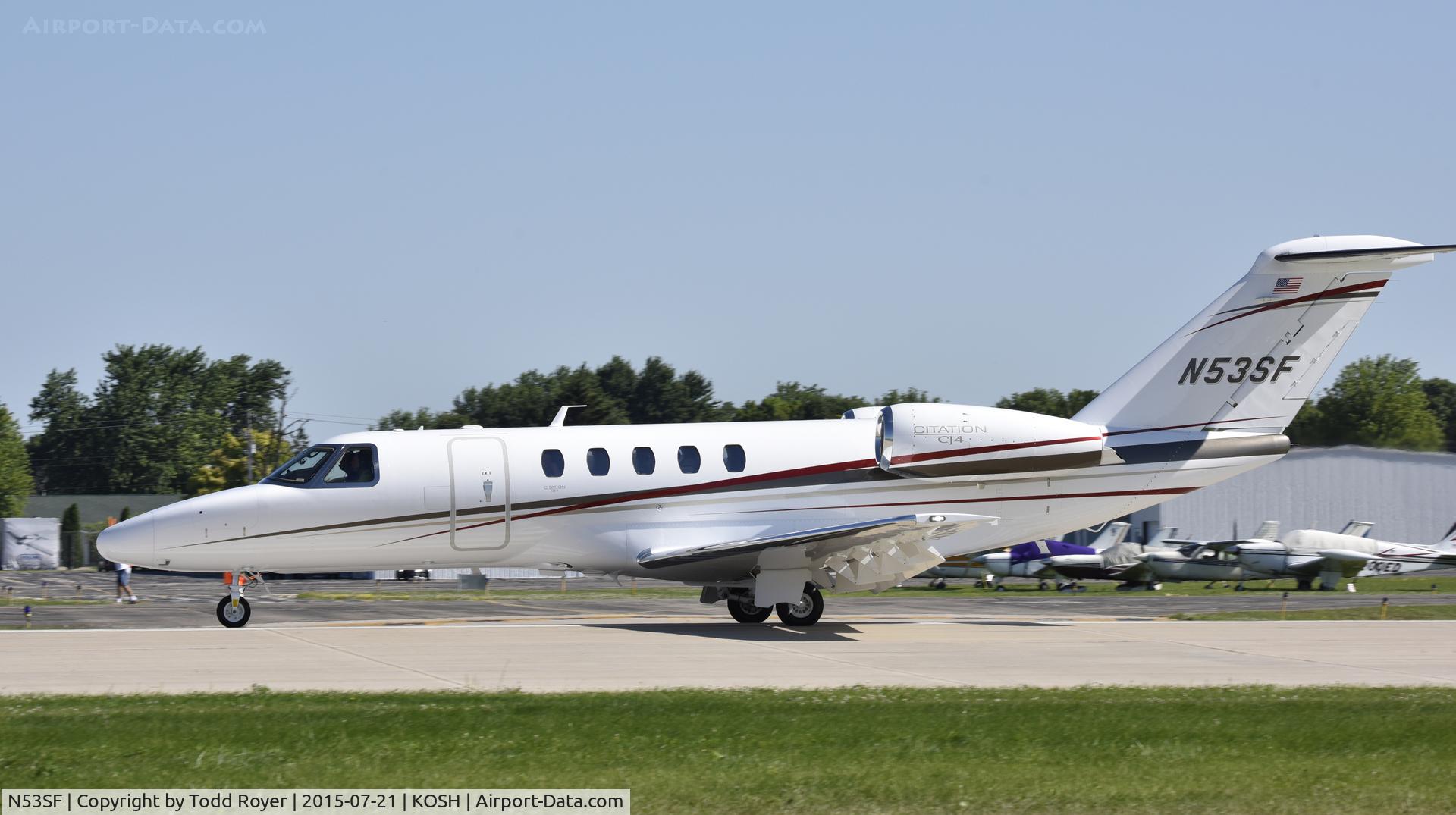 N53SF, 2005 Cessna 525B CitationJet CJ3 C/N 525B0001, Airventure 2015