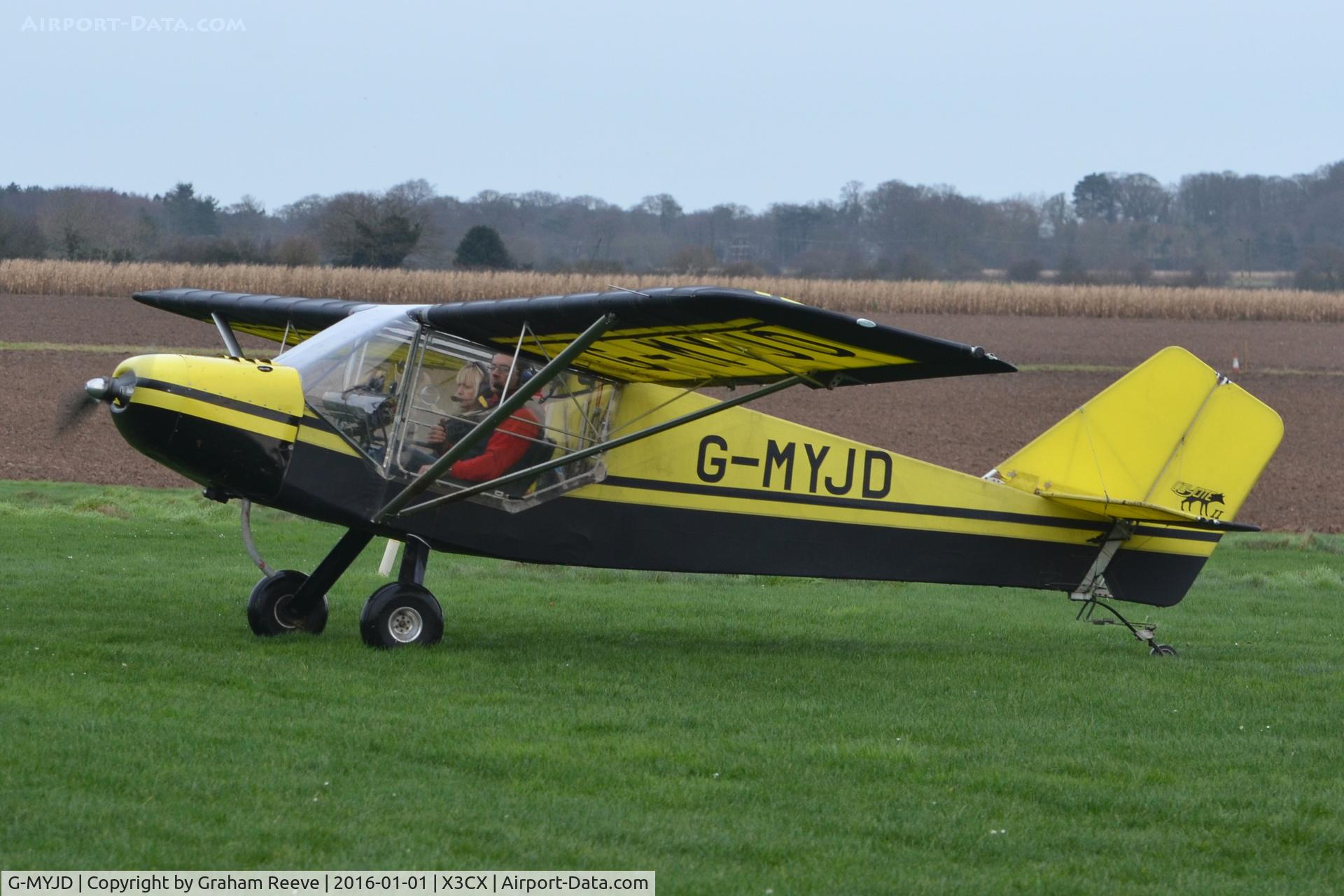 G-MYJD, 1993 Rans S-6ESD Coyote II C/N PFA 204-12360, Just landed at Northrepps.