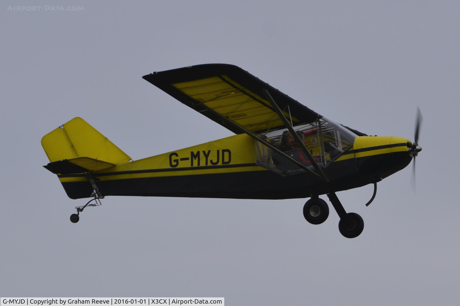 G-MYJD, 1993 Rans S-6ESD Coyote II C/N PFA 204-12360, Departing from Northrepps.