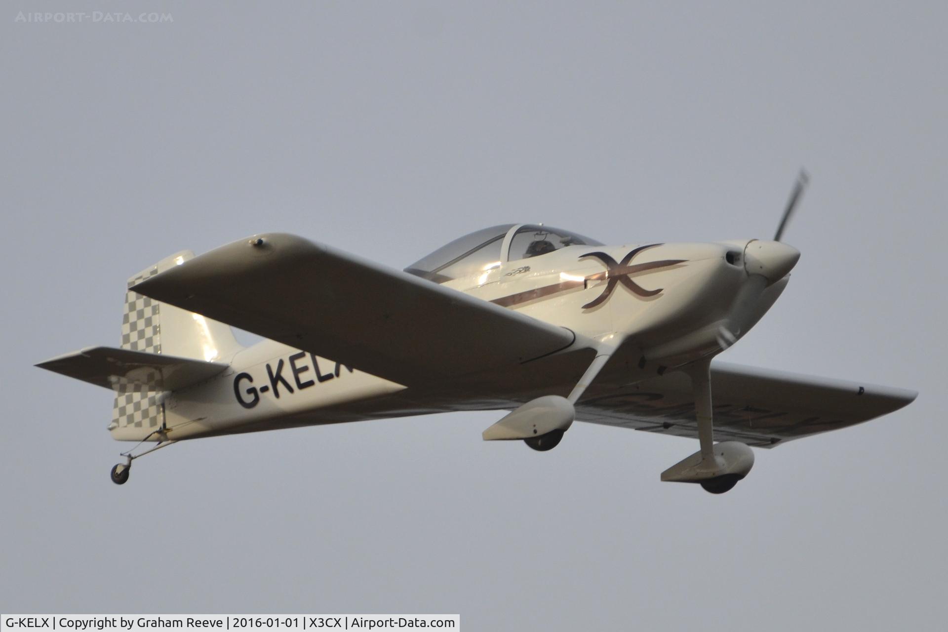 G-KELX, 2007 Vans RV-6 C/N PFA 181-12305, On approach to Northrepps.