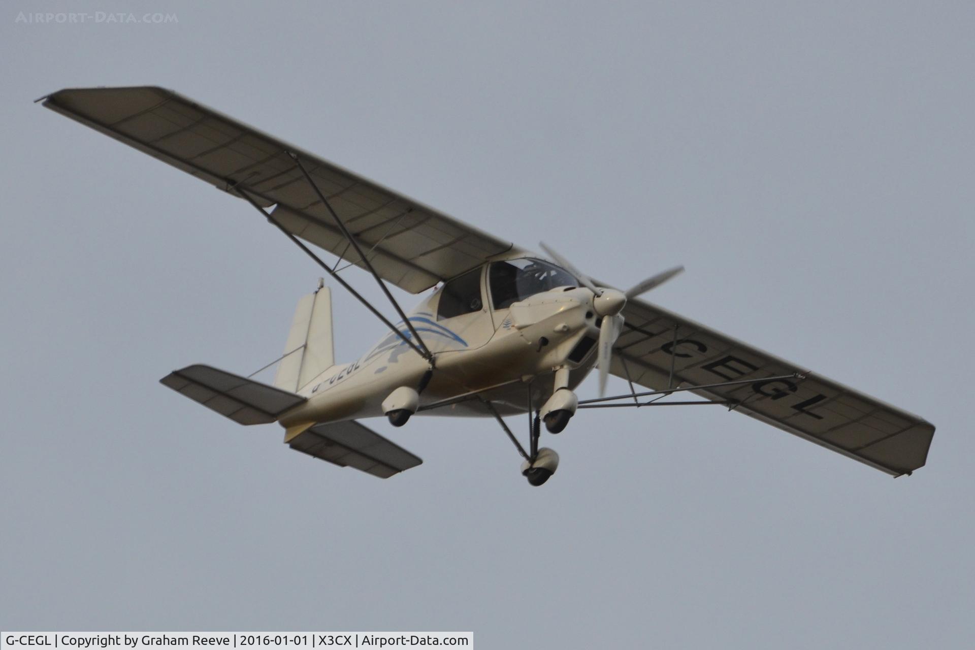 G-CEGL, 2006 Comco Ikarus C42 FB80 C/N 0609-6848, Over head at Northrepps.