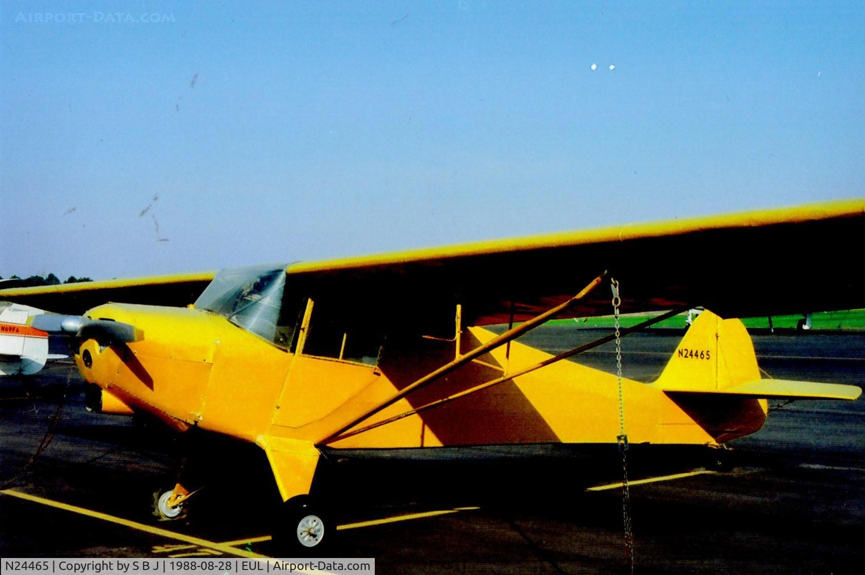 N24465, 1940 Taylorcraft BC-65 C/N 1802, Another pic of 465 in 1988.