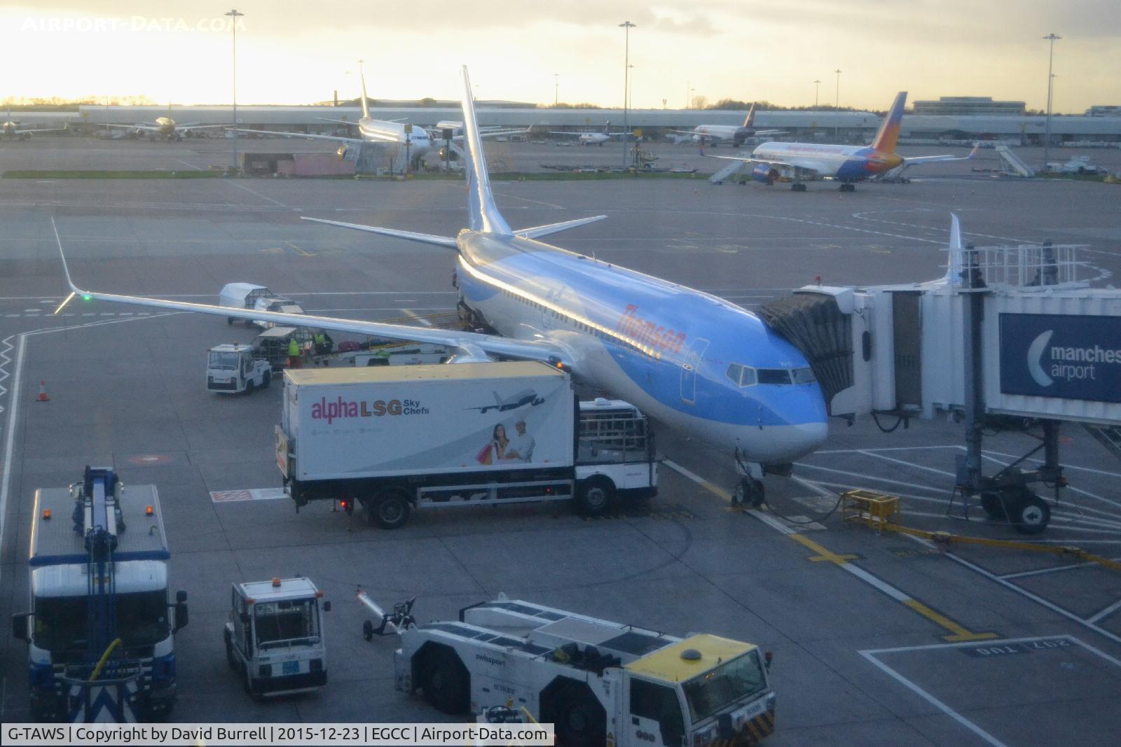 G-TAWS, 2014 Boeing 737-8K5 C/N 37241, Thomson Boeing 737 @ Manchester Airport.