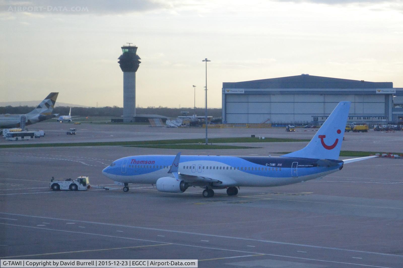 G-TAWI, 2012 Boeing 737-8K5 C/N 37267, Thomson Boeing 737 G-TAWI @ Manchester Airport.