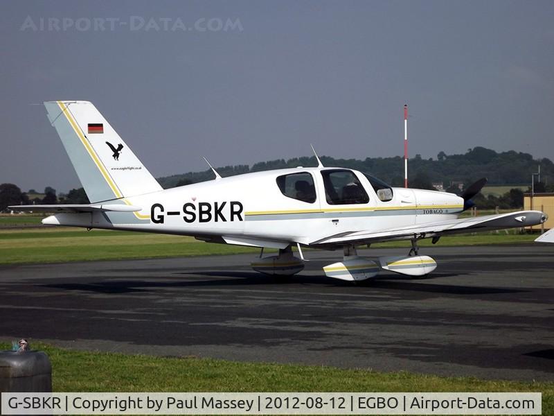 G-SBKR, 1990 Socata TB-10 Tobago C/N 1077, @ Halfpenny Green. EX:-D-EAGG.
