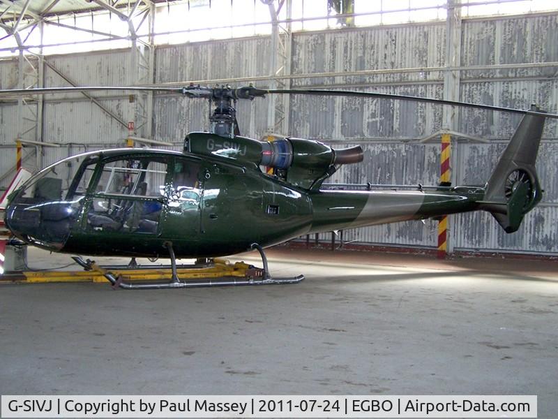 G-SIVJ, 1984 Westland SA-341C Gazelle HT2 C/N 2012, Resident @ Halfpenny Green.EX:-G-CBSG,ZB649.