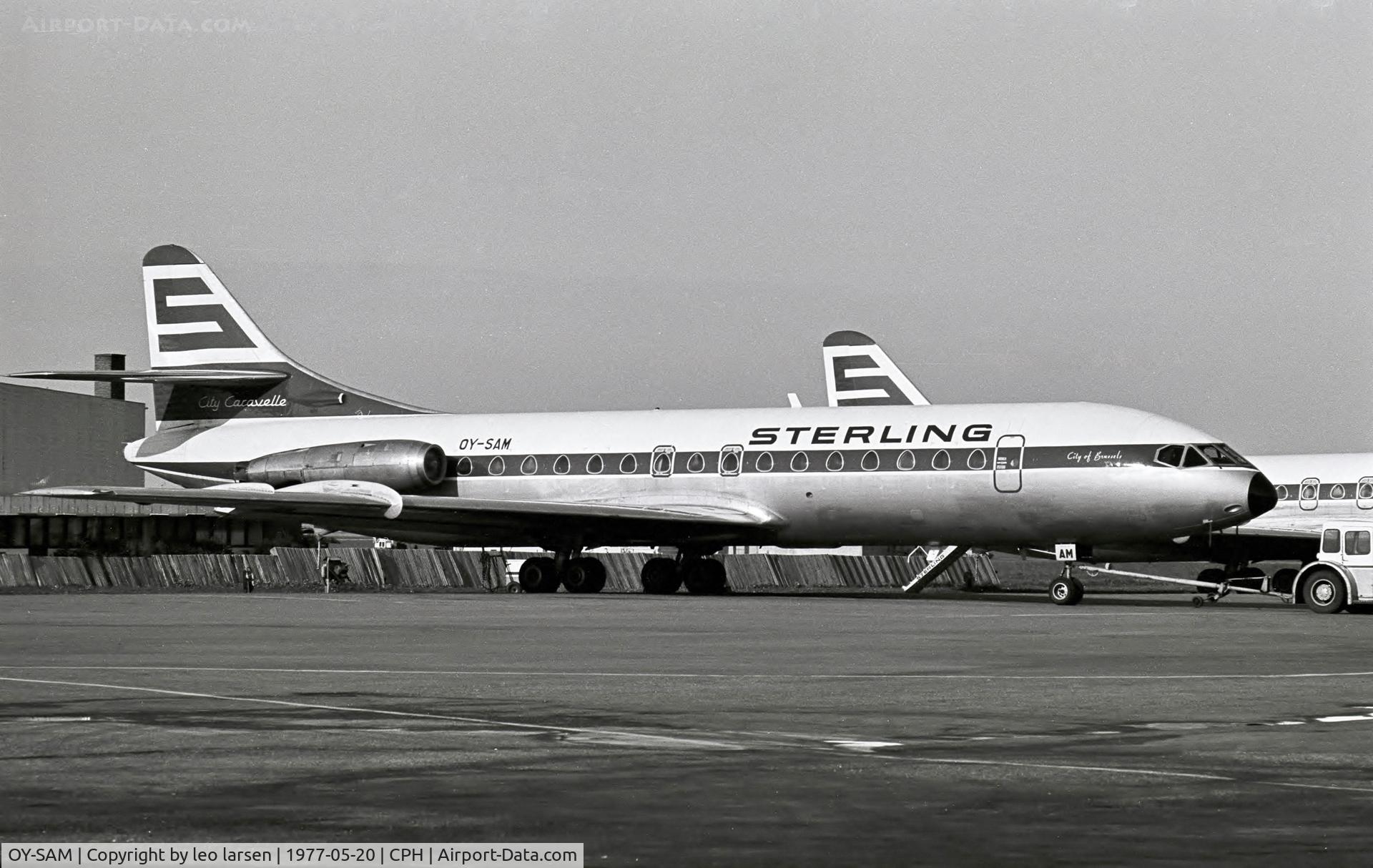 OY-SAM, 1961 Sud Aviation SE-210 Caravelle VI-R C/N 95, Copenhagen 20.5.77