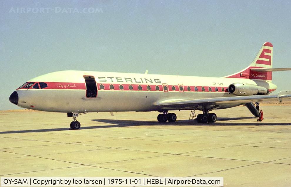 OY-SAM, 1961 Sud Aviation SE-210 Caravelle VI-R C/N 95, Abu Simbel Egypt november 1975