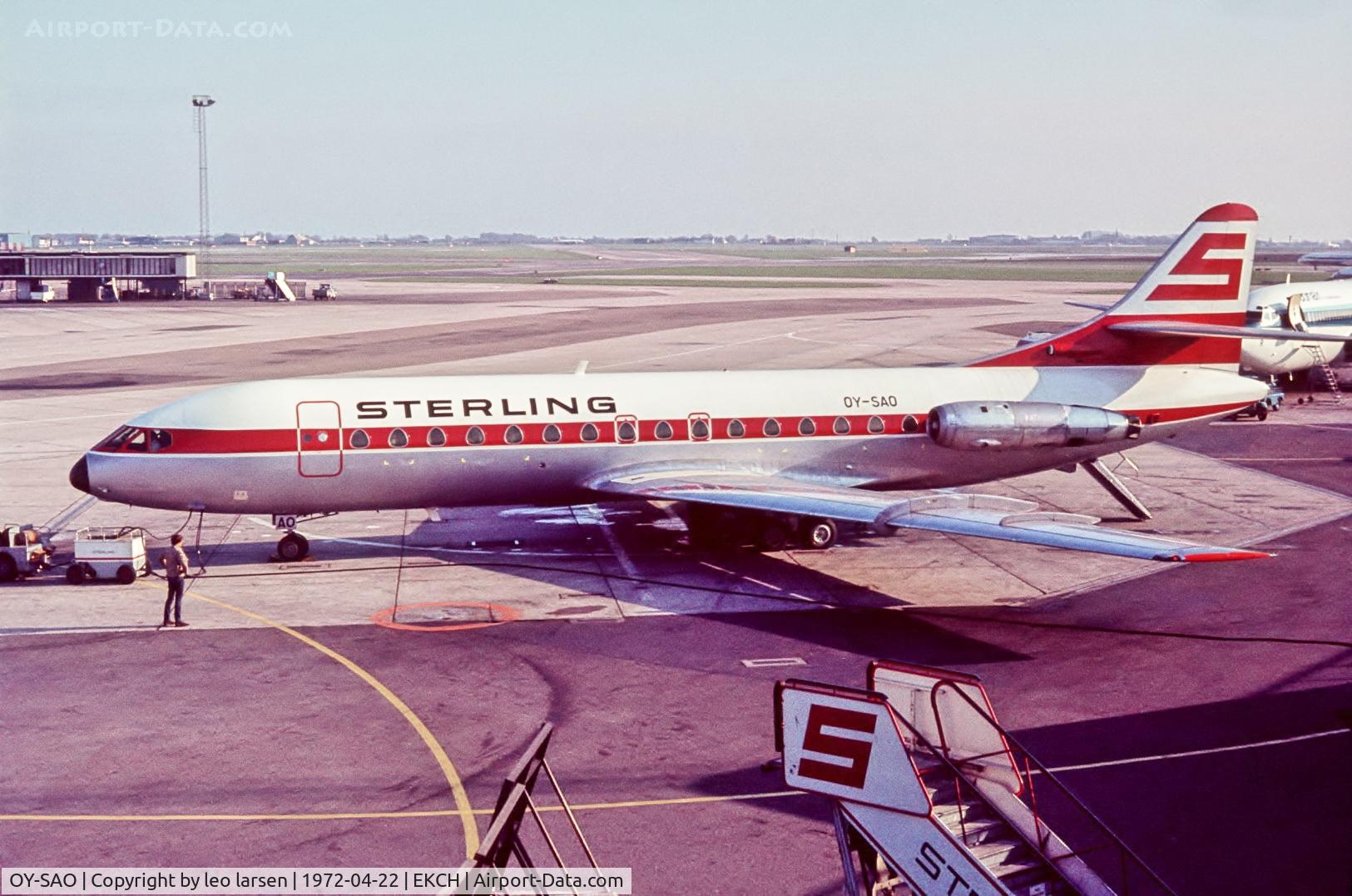 OY-SAO, 1961 Sud Aviation SE-210 Caravelle VI-R C/N 101, Copenhagen 22.4.72