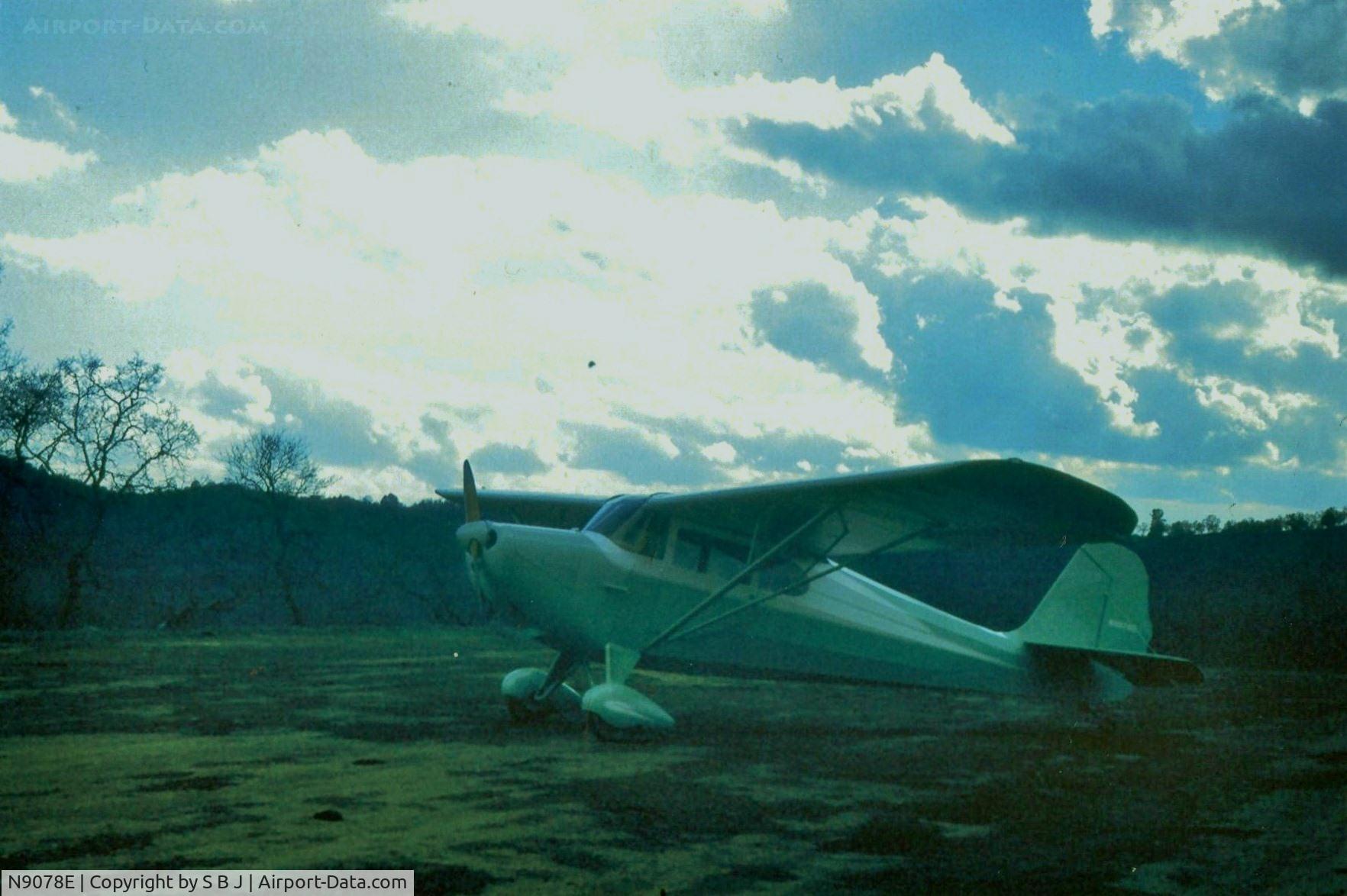 N9078E, 1946 Aeronca 11AC Chief C/N 11AC-710, 78E at a private strip near Angles Camp,Ca on a most beautiful day! Was taken soon after being rebuilt and a 16 year rest.
