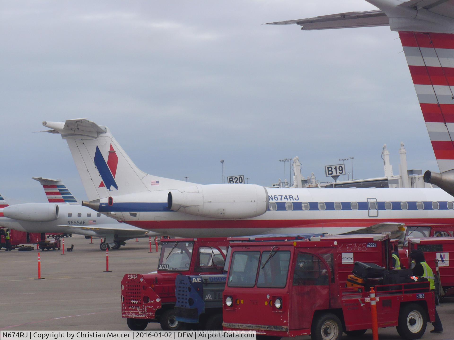 N674RJ, 2004 Embraer ERJ-145LR (EMB-145LR) C/N 14500801, ERJ-145LR Tail Section