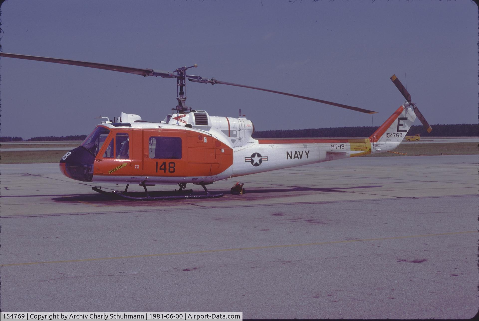 154769, Bell UH-1E Iroquois C/N 154769, N9678Z as Military Bird 154769 in June 1981
