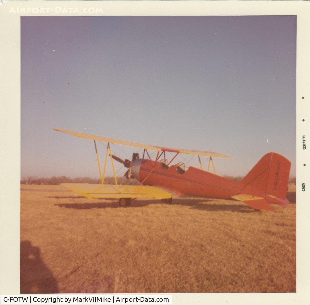C-FOTW, 1943 Meyers OTW-160 C/N 89, Taken in February 1965 at an airfield in, or near, Baton Rouge, LA.