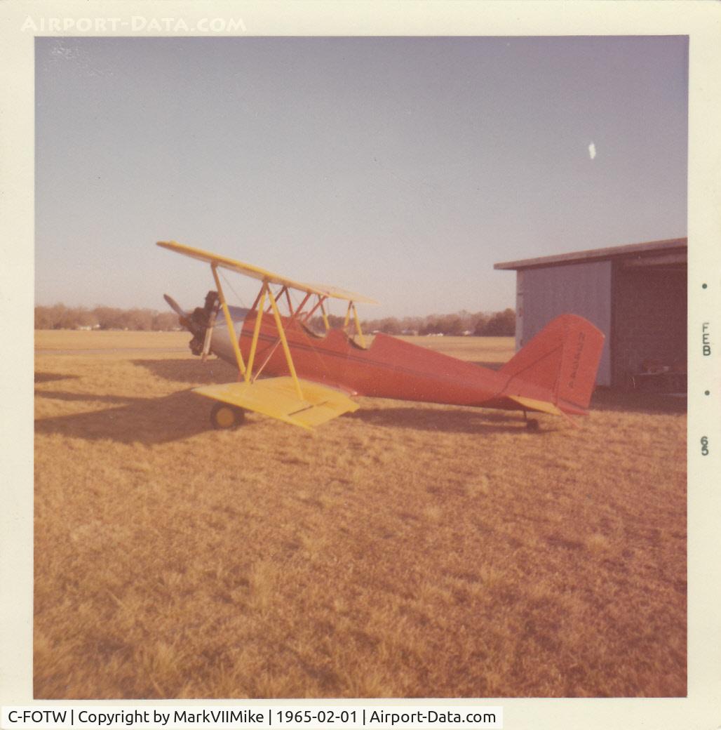 C-FOTW, 1943 Meyers OTW-160 C/N 89, Taken at an airfield in, or near, Baton Rouge, LA. Feb. 1965