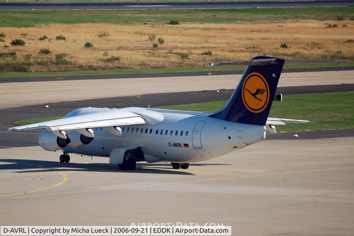 D-AVRL, 1996 British Aerospace Avro 146-RJ85 C/N E.2285, At Cologne/Bonn