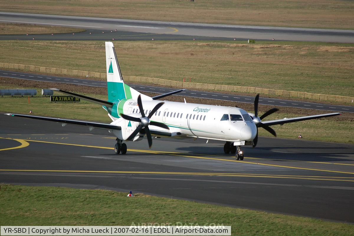 YR-SBD, 1993 Saab 2000 C/N 2000-004, At Düsseldorf