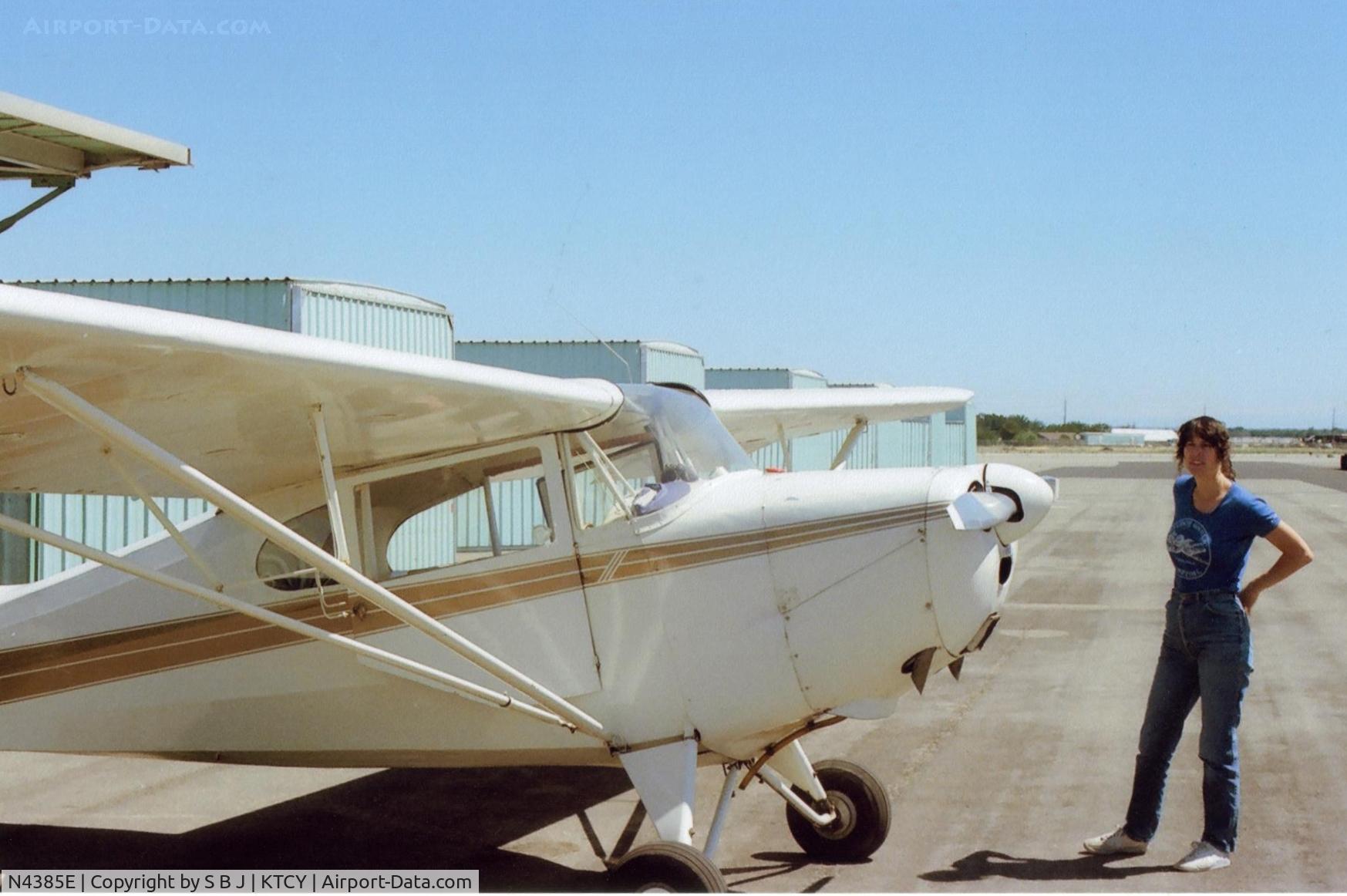 N4385E, 1948 Aeronca 11CC Super Chief C/N 11CC-201, 85E with its new owner and a pretty good pilot..