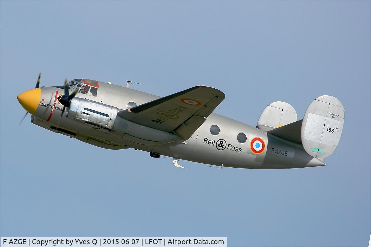 F-AZGE, 1951 Dassault MD-312 Flamant C/N 158, Dassault MD-312 Flamant, On display, Tours-St Symphorien Air Base 705 (LFOT-TUF) Open day 2015