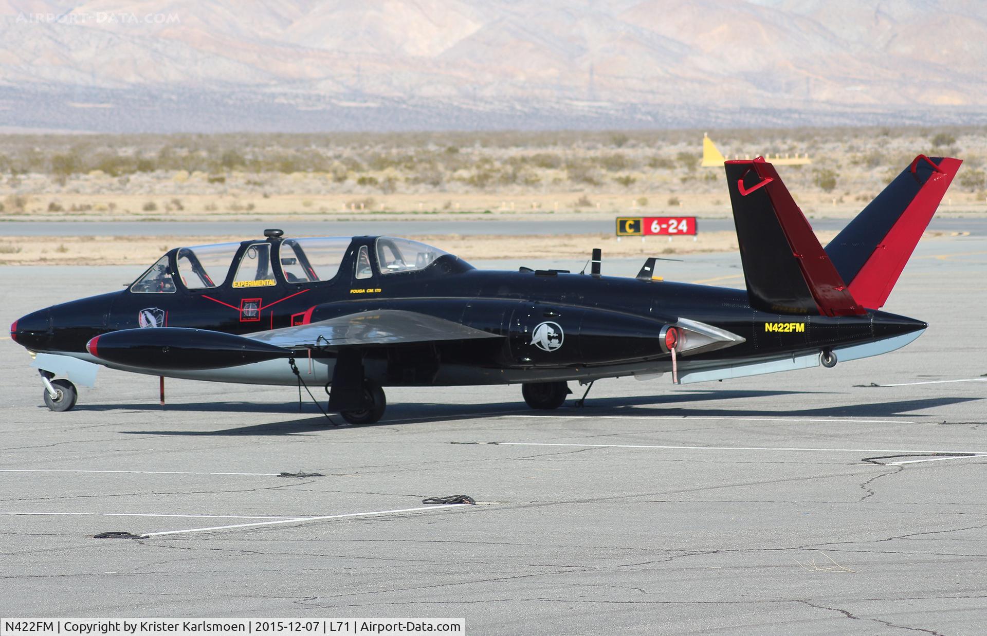 N422FM, 1963 Fouga CM-170 Magister C/N 422, Parked in front of terminal.