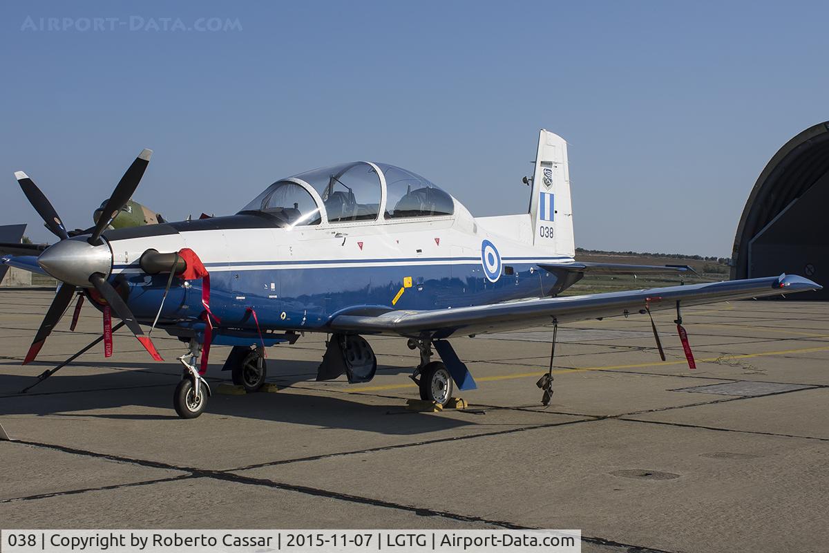 038, 2005 Raytheon T-6A Texan II C/N PG-38, Hellenic Air Force Days 2015 - Tanagra Air Base
