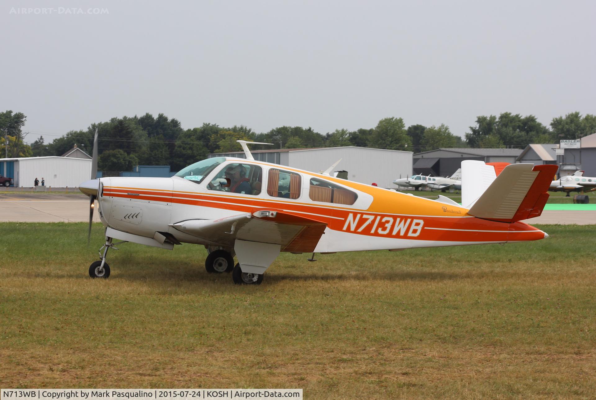 N713WB, 1962 Beech P35 Bonanza C/N D-7074, Beech P35