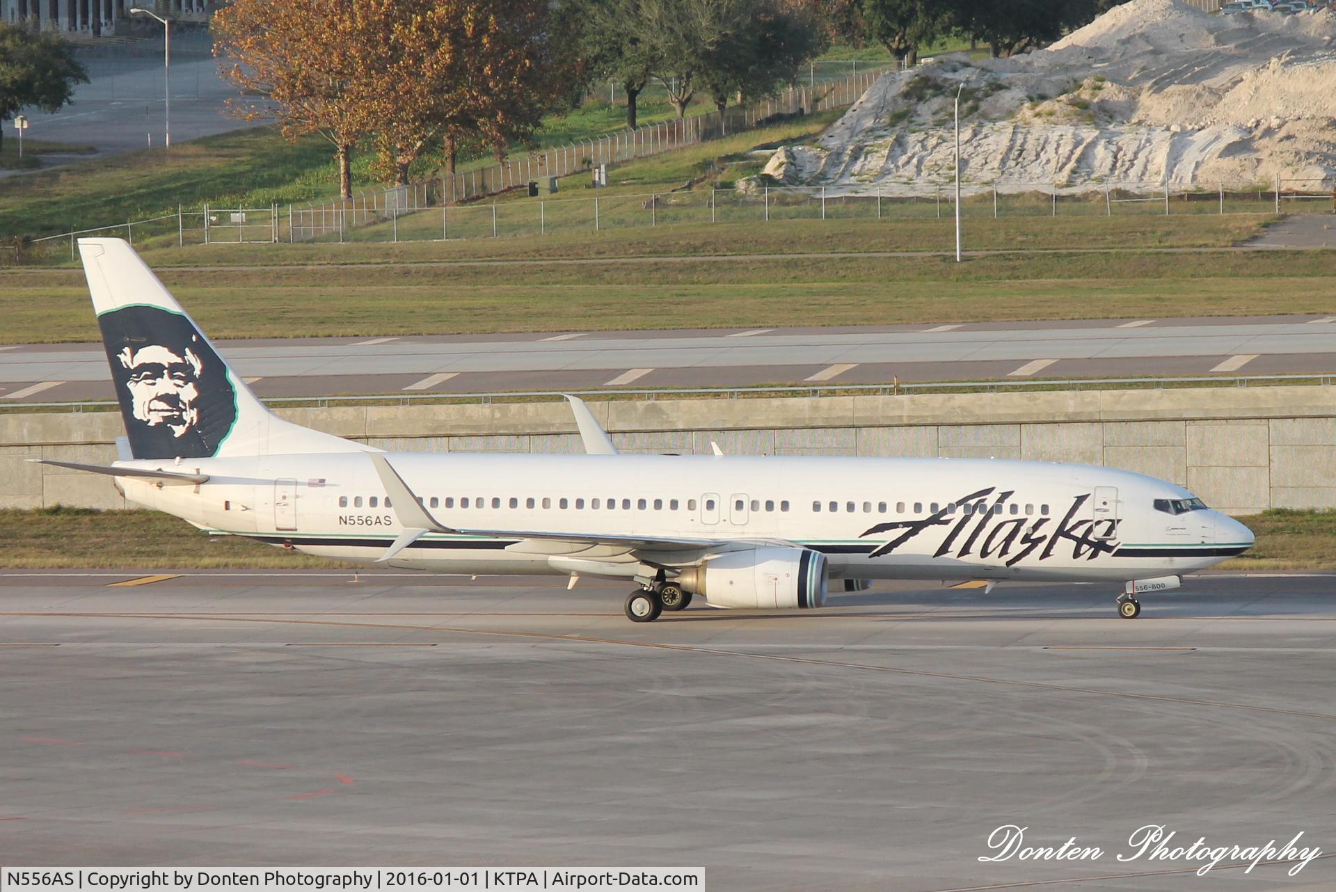N556AS, 2006 Boeing 737-890 C/N 35175, Alaska Flight 770 (N556AS) arrives at Tampa International Airport following flight from Seattle-Tacoma International Airport