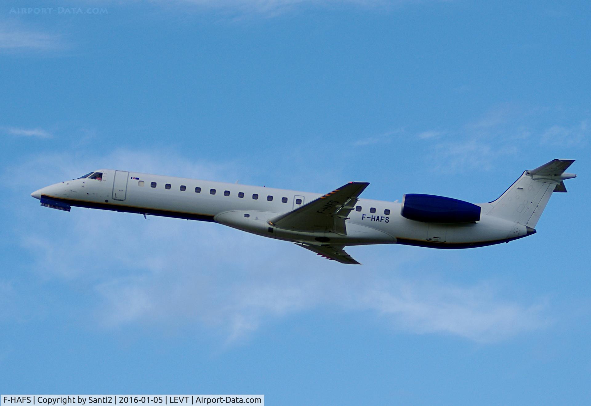 F-HAFS, 1999 Embraer EMB-145EU (ERJ-145EU) C/N 145177, Taking off, RWY22.