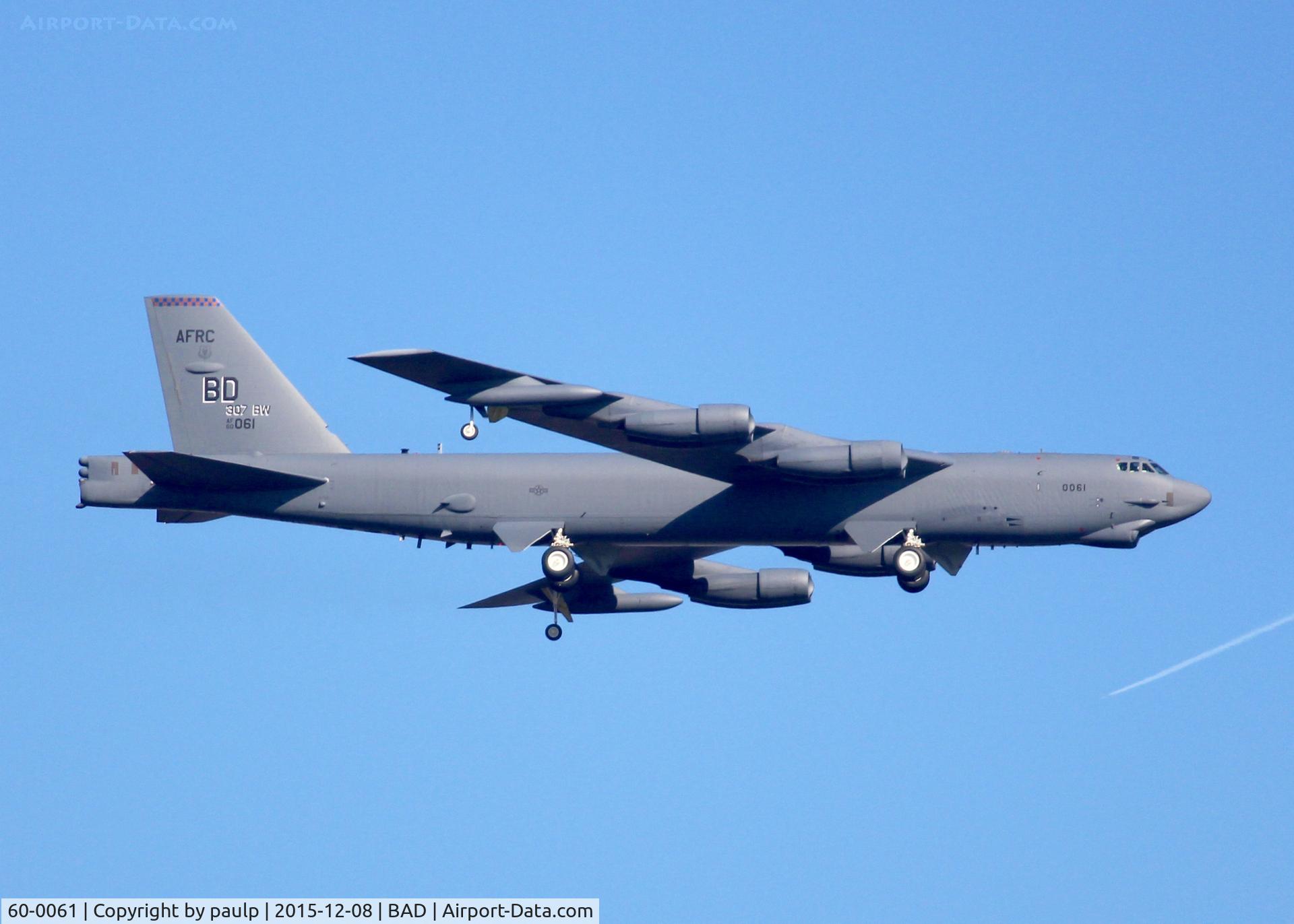 60-0061, 1960 Boeing B-52H Stratofortress C/N 464426, At Barksdale Air Force Base.