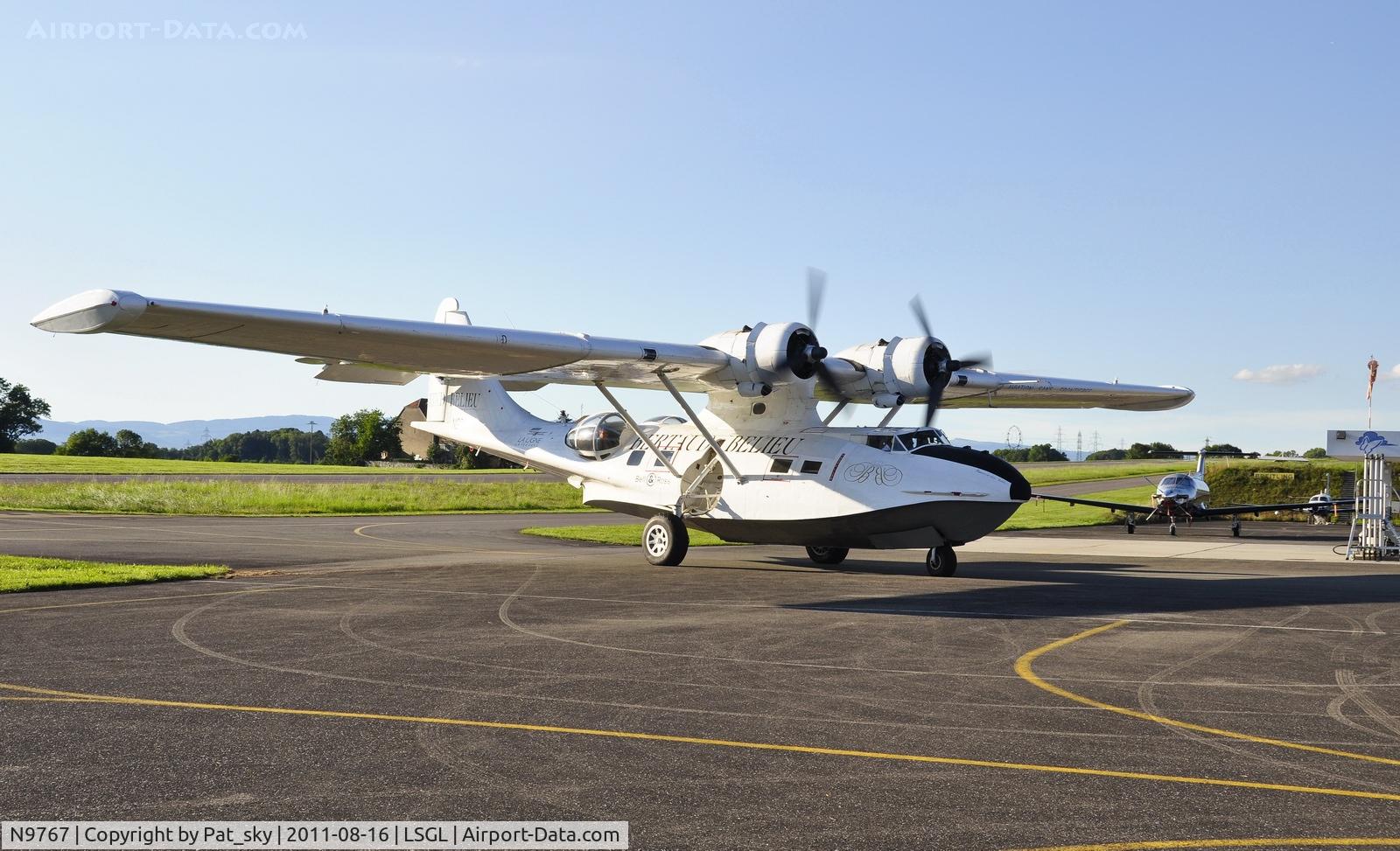 N9767, 1942 Boeing PBY-5A Catalina C/N 9767, Just landed Catalina in Lausanne