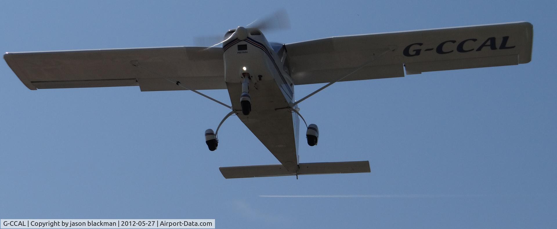 G-CCAL, 2003 Tecnam P-92EM Echo C/N PFA 318-13842, taken at Oakley Buckinghamshire 2012