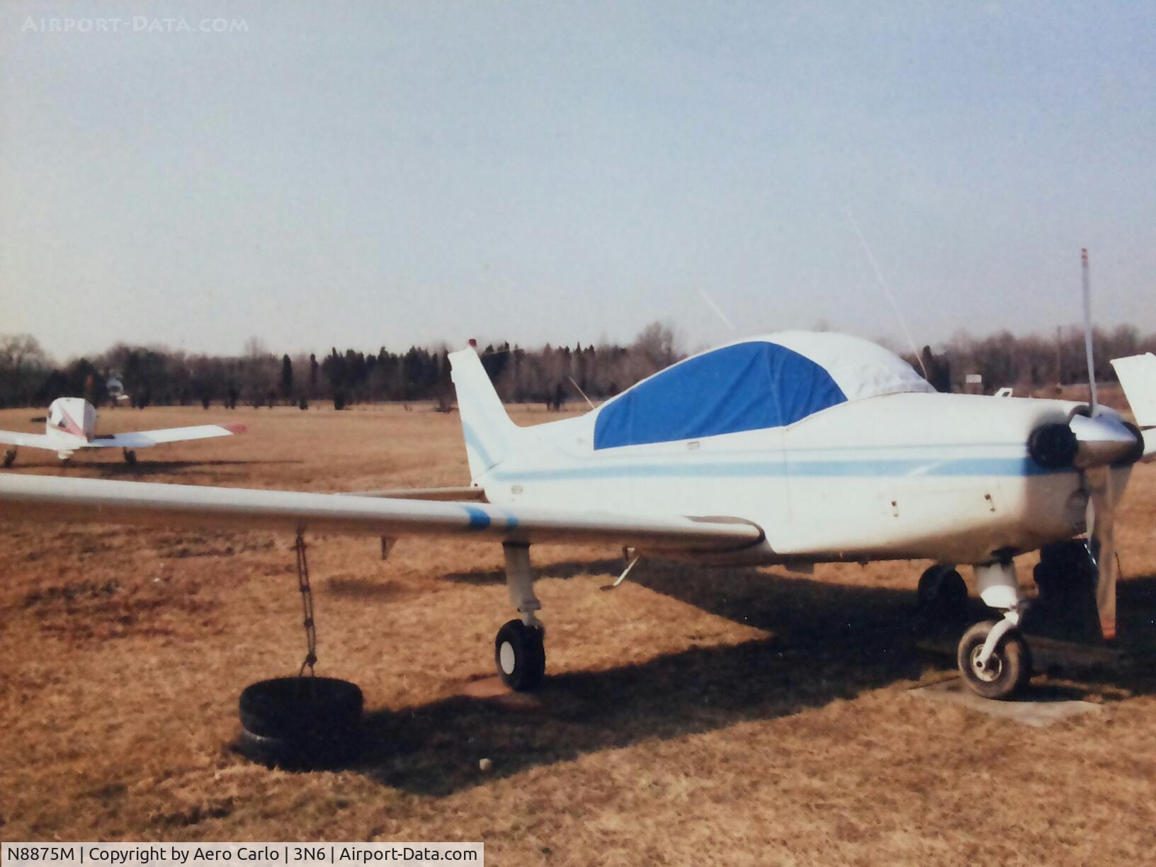 N8875M, 1964 Beech A23 C/N M-619, AT ENGLISHTOWN, RACEWAY PARK NJ
