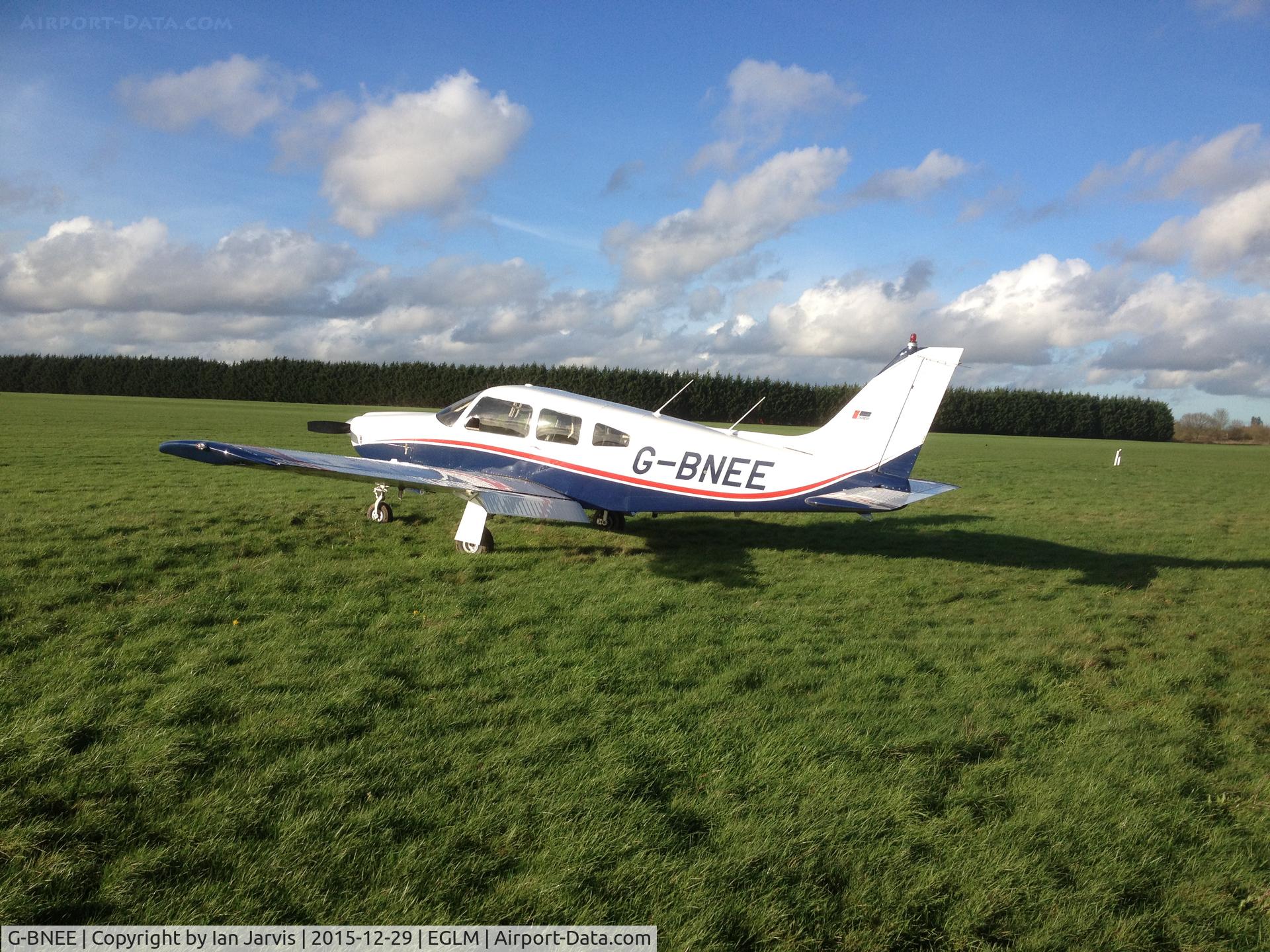 G-BNEE, 1978 Piper PA-28R-201 Cherokee Arrow III C/N 28R-7837084, G-BNEE at White Waltham, new paint summer 2015 by FLYMOORE