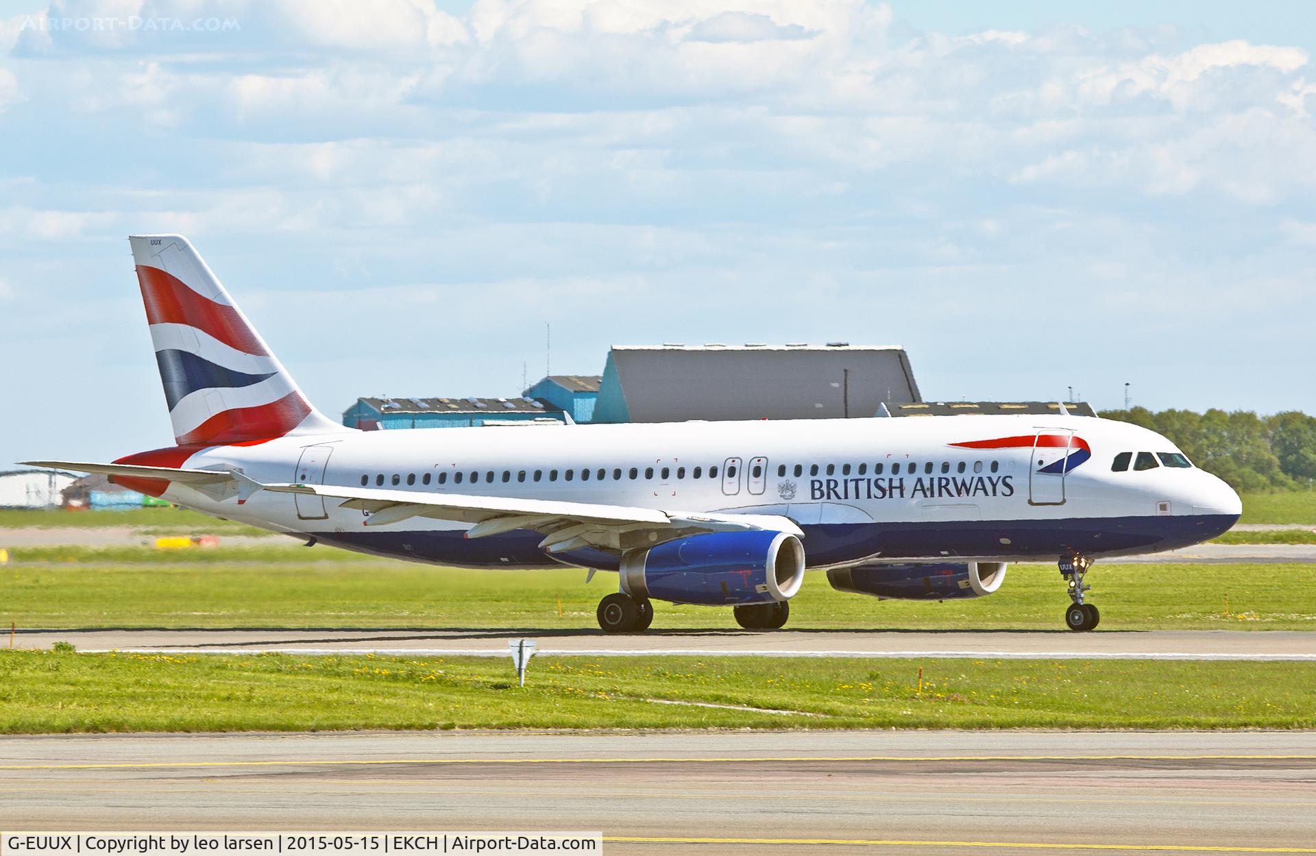G-EUUX, 2008 Airbus A320-232 C/N 3550, Copenhagen 15.5.15