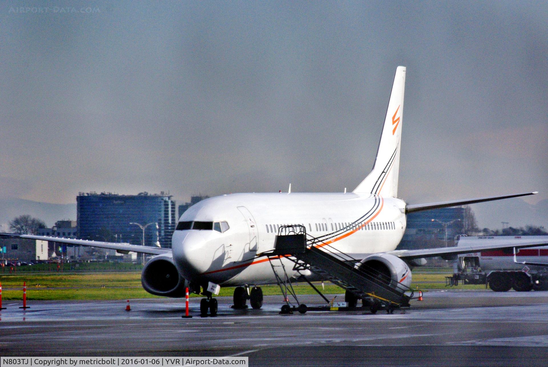 N803TJ, 1993 Boeing 737-45D C/N 27156/2492, At YVR