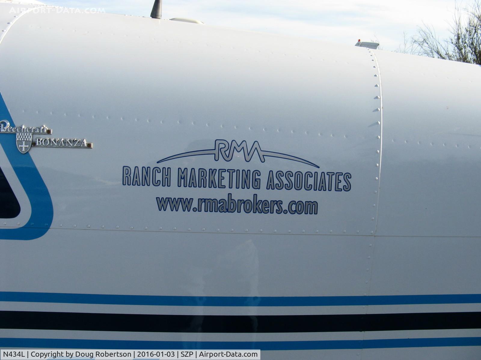N434L, 1968 Beech V35A Bonanza C/N D-8694, 1968 Beech V35A BONANZA, Continental IO-520 285 Hp, logo