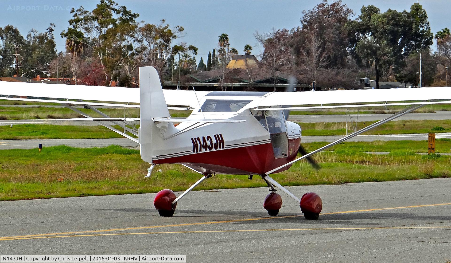 N143JH, 2006 Aeropro Eurofox LSA C/N 21106, Locally-based 2006 Aeropro Eurofox parked taxing out for a VFR flight at Reid Hillview Airport, San Jose, CA.
