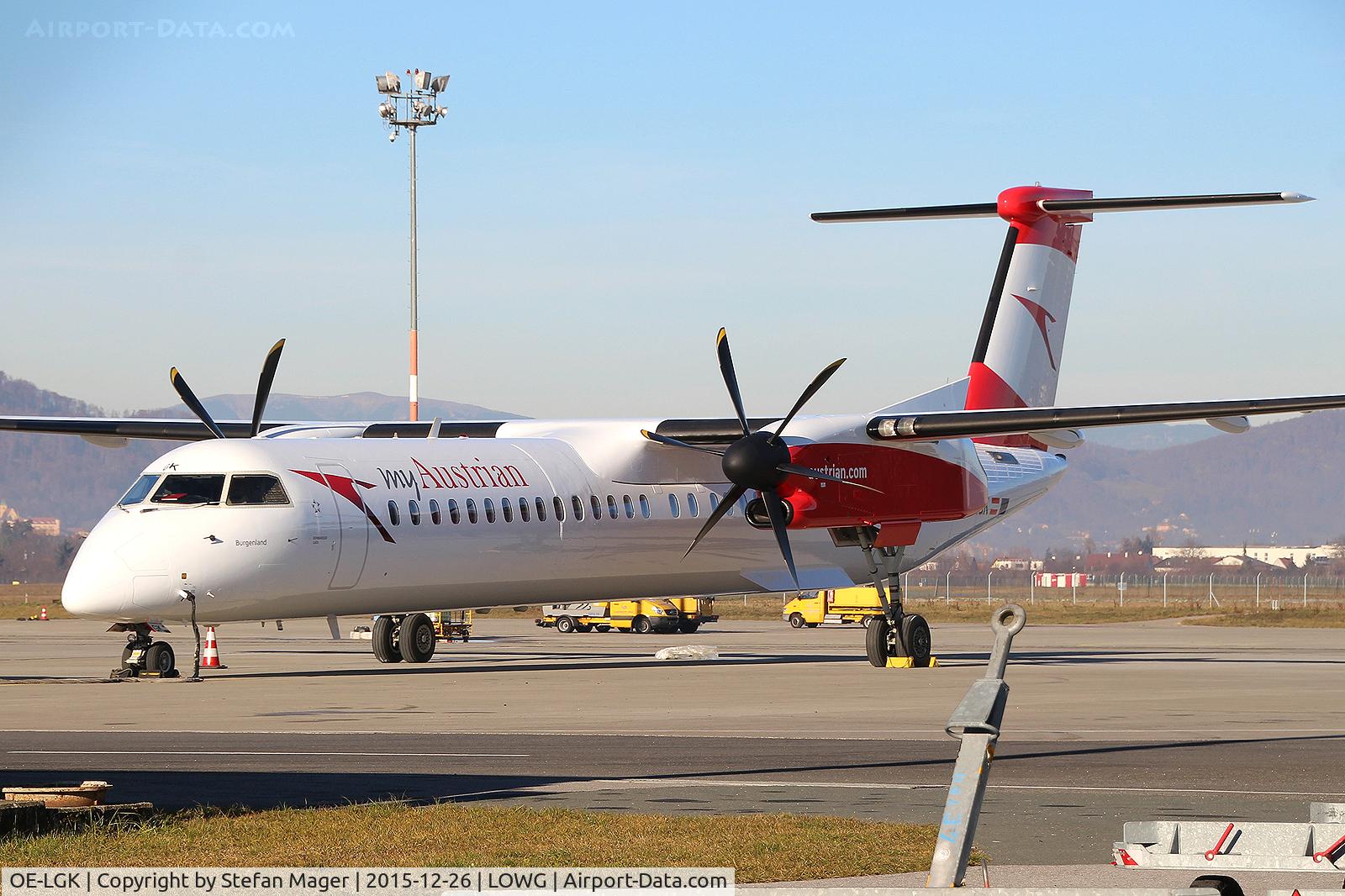 OE-LGK, 2009 De Havilland Canada DHC-8-402Q Dash 8 C/N 4280, New colours 