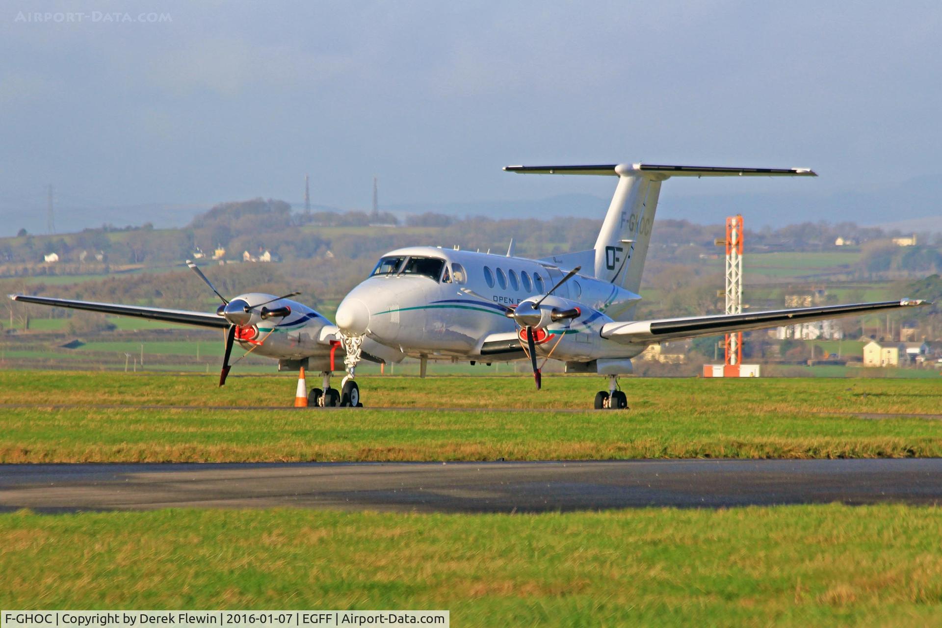 F-GHOC, 1978 Beech 200 Super King Air C/N BB-406, King Air 200, Aero Vision SARL, Paris Le Bourget based, seen parked up.