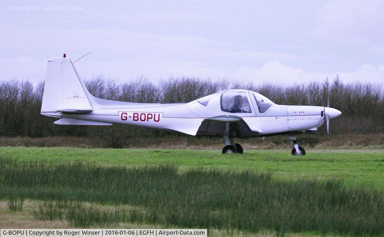 G-BOPU, 1988 Grob G-115 C/N 8059, Visiting Grob G115 aircraft operated by Horizon Flight Training based at MOD St. Athan.