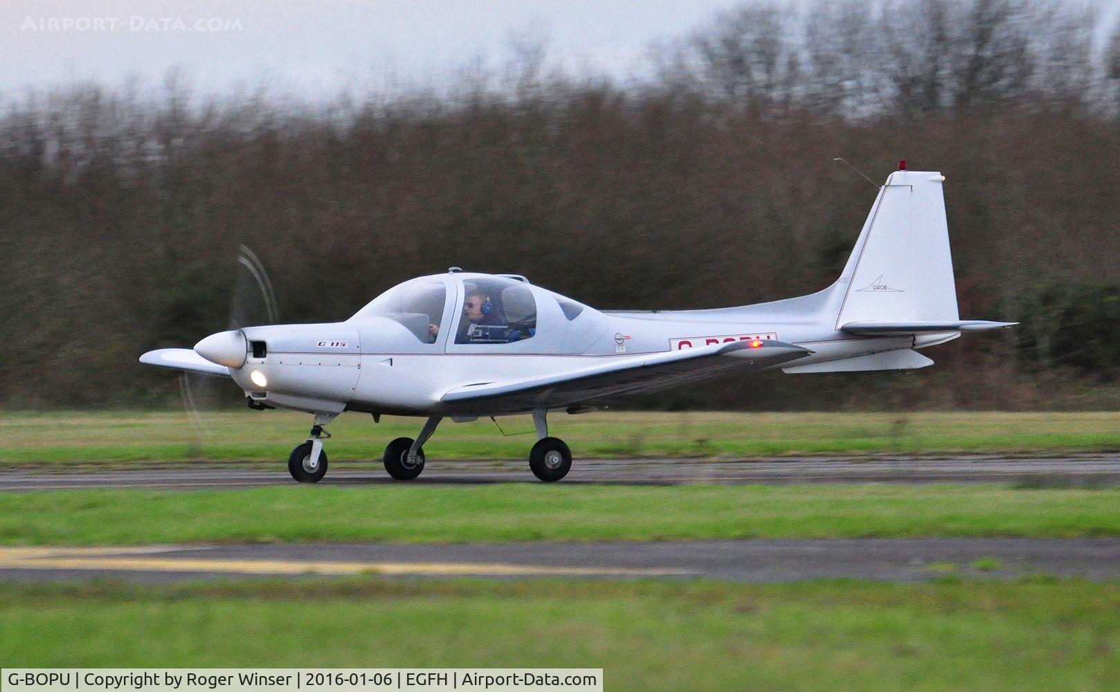 G-BOPU, 1988 Grob G-115 C/N 8059, Visiting Grob G115 operated by Horizon Flight Training based at MOD St. Athan.