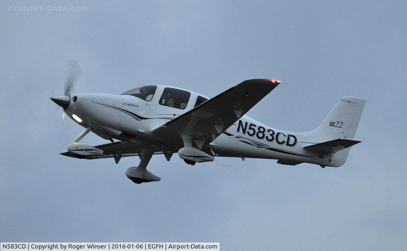 N583CD, 2006 Cirrus SR22 GTS C/N 1809, Visiting SR22 GTS aircraft based at Haverfordwest Airport.