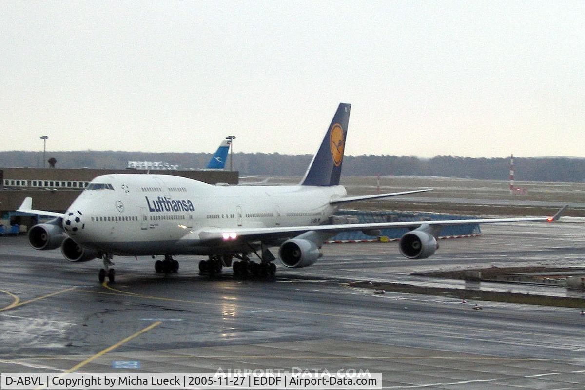D-ABVL, 1992 Boeing 747-430 C/N 26425, At Frankfurt