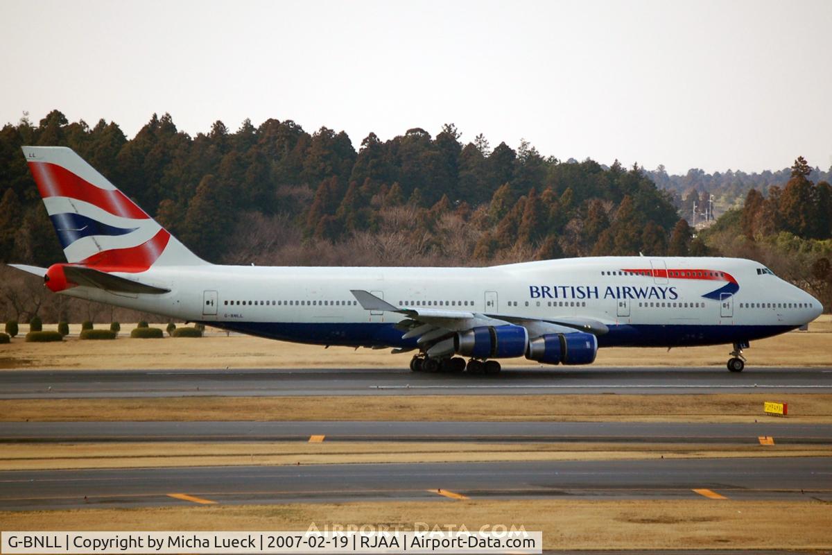 G-BNLL, 1990 Boeing 747-436 C/N 24054, At Narita