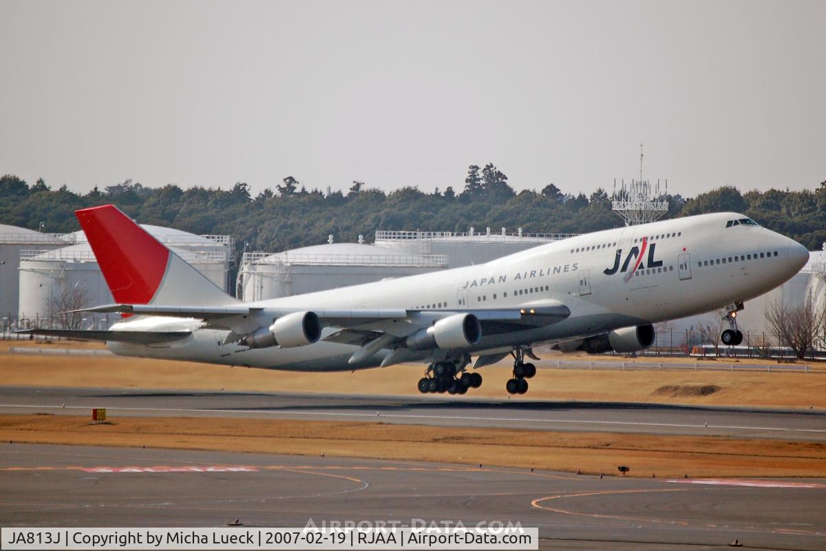 JA813J, 1983 Boeing 747-346 C/N 23068, At Narita