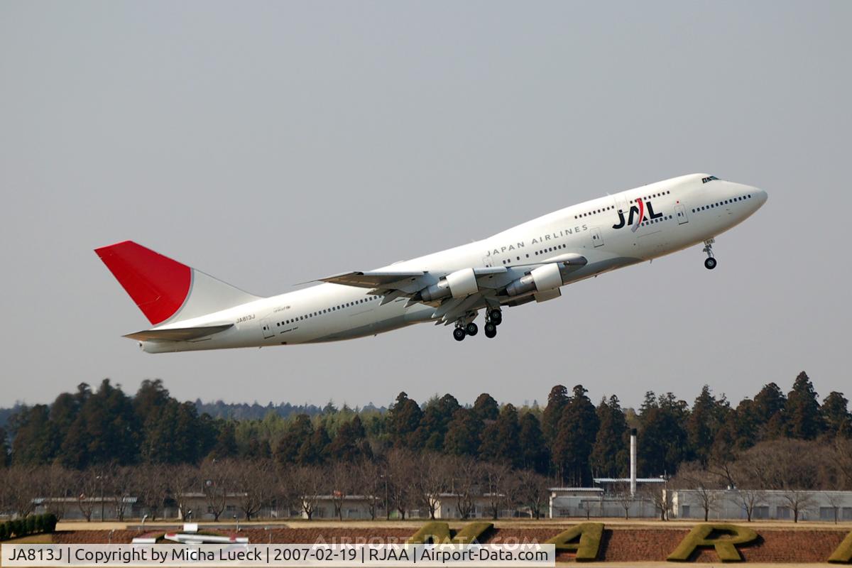 JA813J, 1983 Boeing 747-346 C/N 23068, At Narita