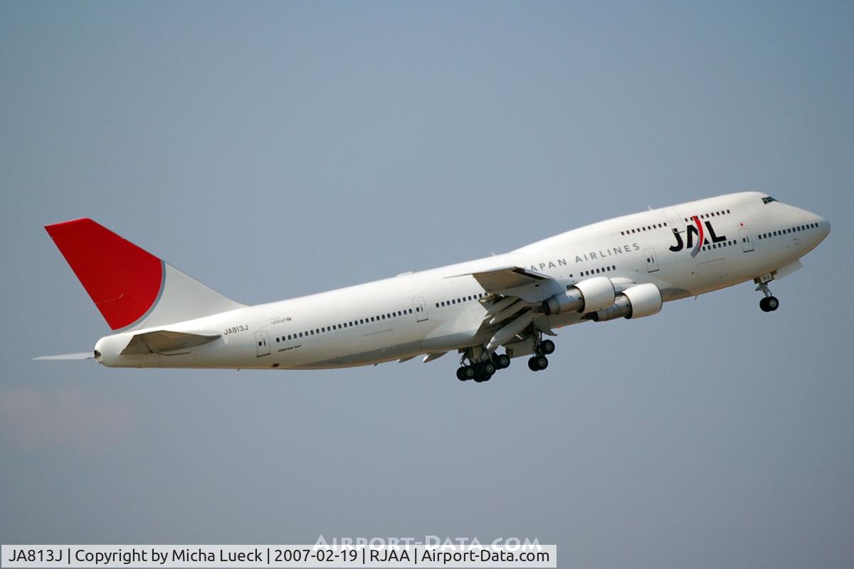 JA813J, 1983 Boeing 747-346 C/N 23068, At Narita