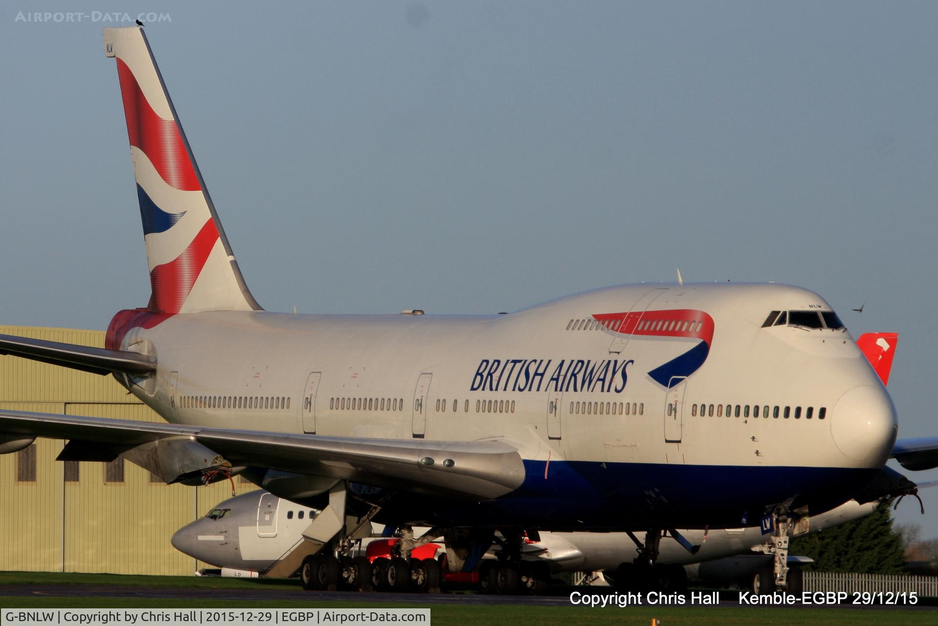 G-BNLW, 1992 Boeing 747-436 C/N 25432, stored at Kemble