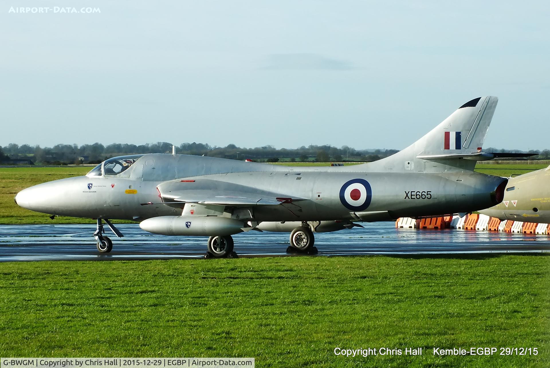 G-BWGM, 1955 Hawker Hunter T.8C C/N HABL-003008, at Kemble