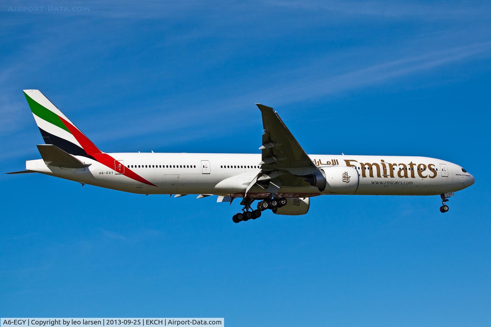 A6-EGY, 2012 Boeing 777-31H/ER C/N 41080, Copenhagen 25.9.13
